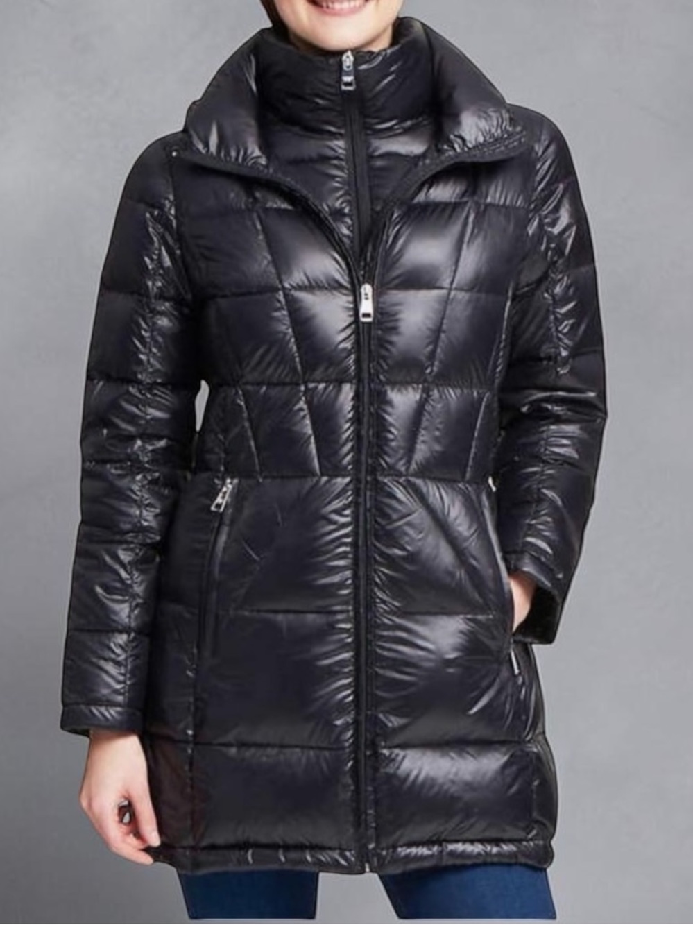 New! Andrew Marc 650 Fill Power Duck Down Packable Hooded Puffer Jacket Coat  XL